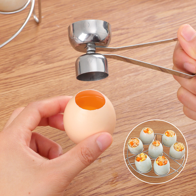 Egg Separator Tool - 304 Roestvrij Staal Ei Schaar Eierschaal