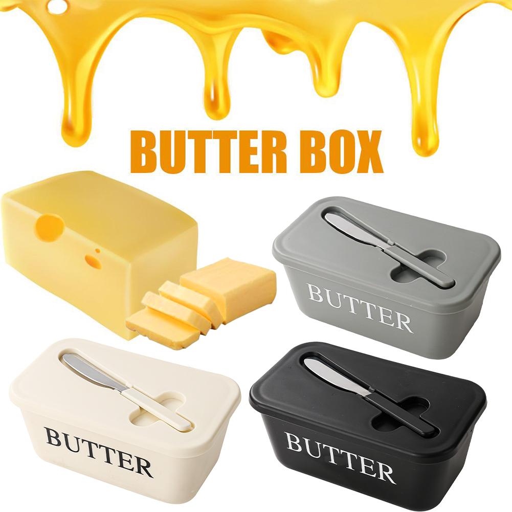 Kitchen Gadgets Organizer - PP Botervloot met deksel & smeerapparaat,