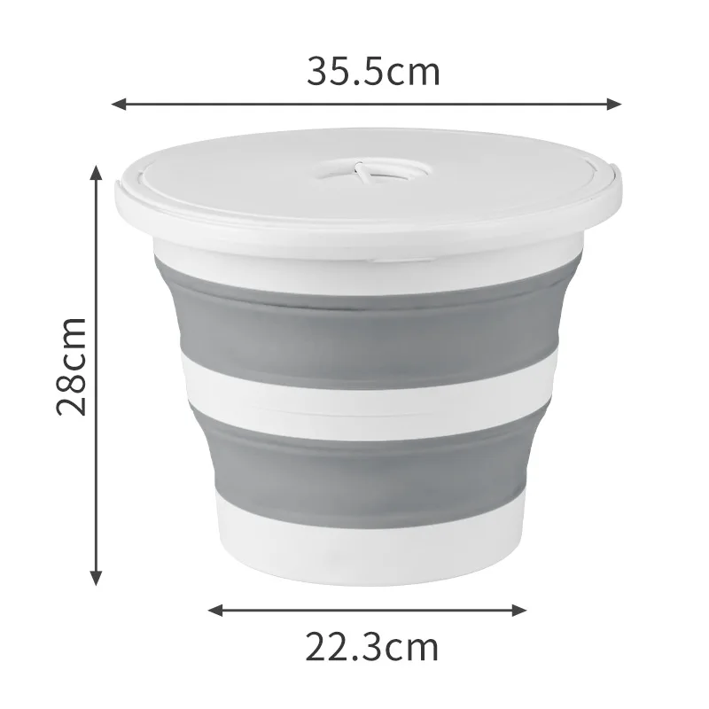 Kitchen Gadgets On Sale - 5/10/15L Opvouwbare Emmer Met Cover Draagbare