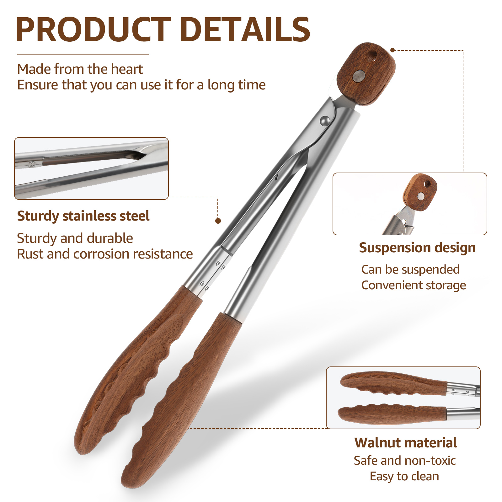 2/3 Stuks Voedseltangen Walnoo - Kitchen Gadgets You Need recensie en prijs