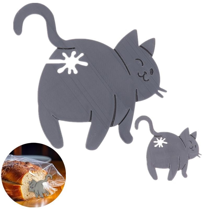 3D Gedrukt Kat Brood Clip Tas  - Kitchen Gadgets To 3D Print recensie en prijs