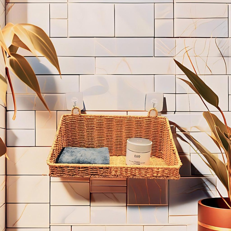 Geweven rotan hangende opbergm - Kitchen Gadgets In Japan recensie en prijs