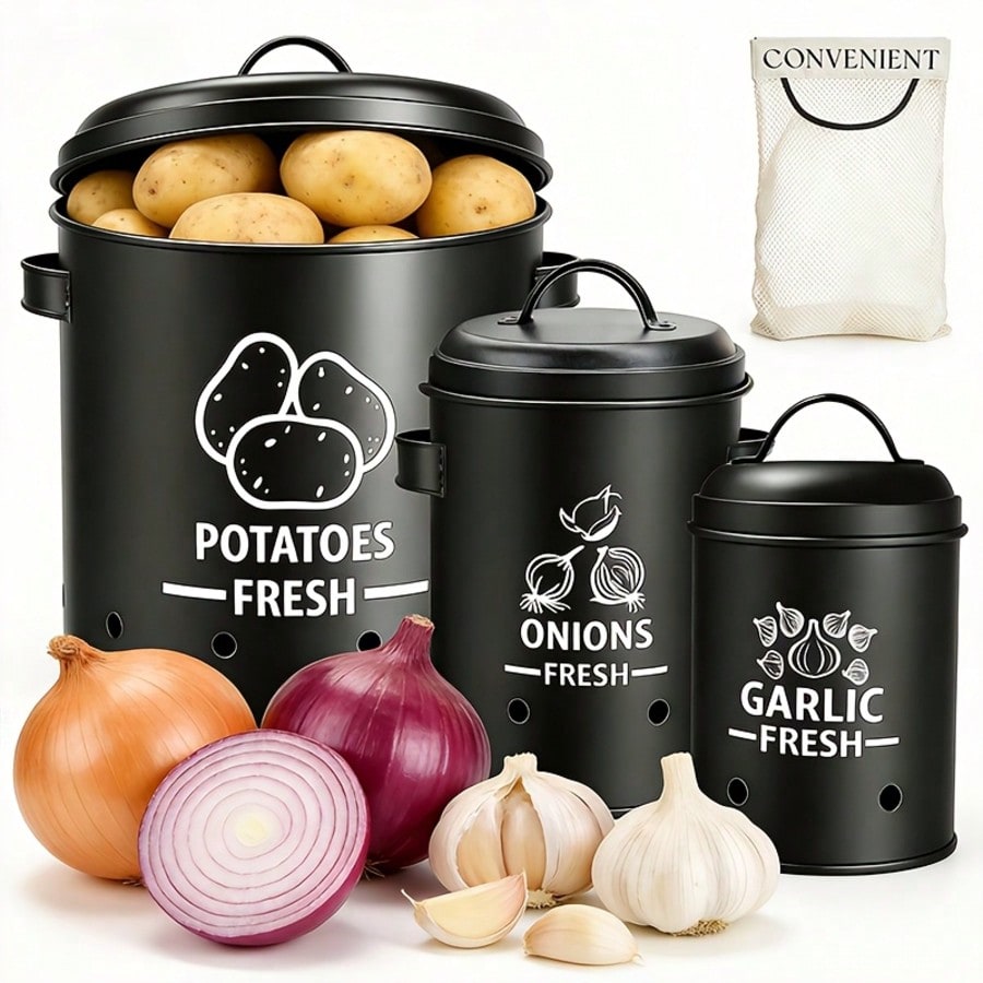 Aardappel Ui Knoflook Opbergba - Kitchen Gadgets Organizer recensie en prijs