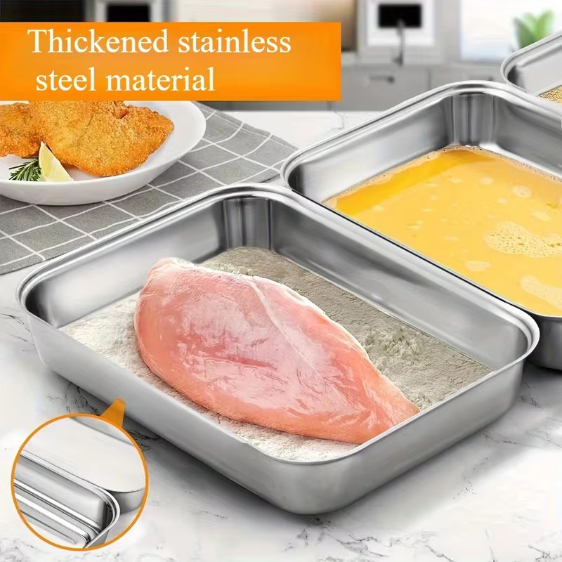 Set van 3 roestvrijstalen voed - Kitchen Gadgets Organizer recensie en prijs