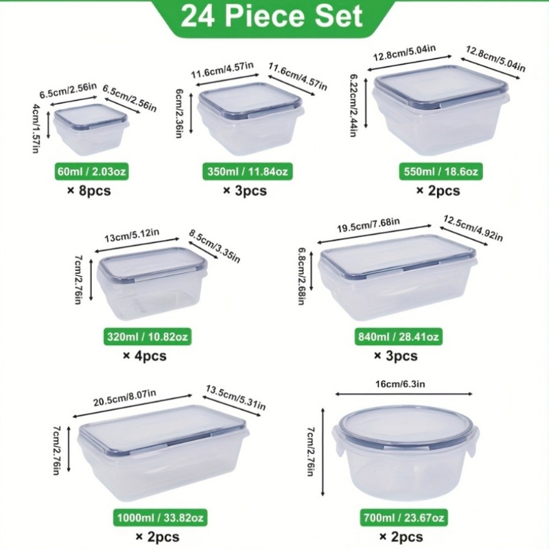 48-delige BPA-vrije voedselbew - Kitchen Gadgets Organizer recensie en prijs